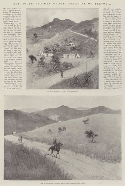 The South African Crisis, Defences of Pretoria by Henry Charles Seppings Wright